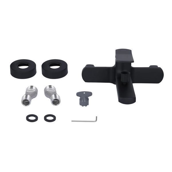 Змішувач для ванни Qtap Slavonice QTSLA259BLM45918 Black Matt SD00052042 фото