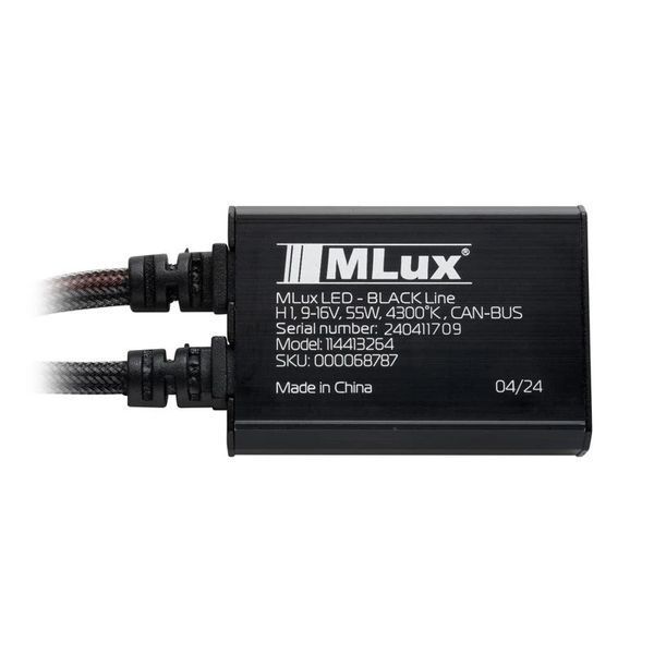 Комплект ламп MLux LED - BLACK Line H1, 55 Вт, 4300&deg;К (2 шт.) 114413264 114413264 фото