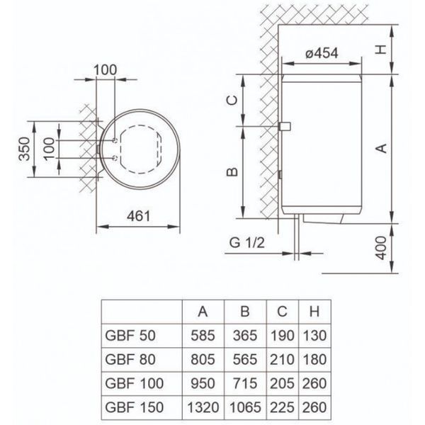 Бойлер Tiki GBF 100 V9 700148 700148 фото