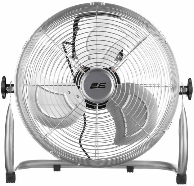 Вентилятор підлоговий 2E PowerWind 30C професійний 30см 60Вт кнопки двигун мідь 100% срібний 2E-IF30C фото