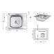 Кухонна мійка Brinex 5848 0,8 мм Micro Decor (BRIN5848MDEC08) SD00054090 фото 2