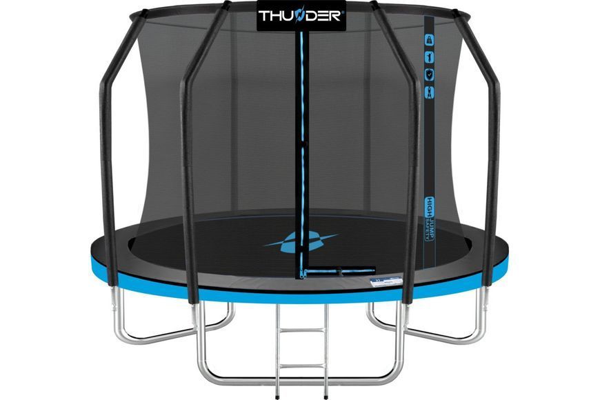 Батут THUNDER INSIDE ELITE з внутрішньою сіткою 8 футів 255 см чорно-блакитний INSIDE-ELITE-8FT-BLUE INSIDE-ELITE-8FT-BLUE фото
