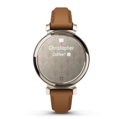 Фітнес годинник Garmin Lily 2 Classic Cream Gold with Tan зі шкіряним ремінцем 010-02839-02 010-02839-02 фото