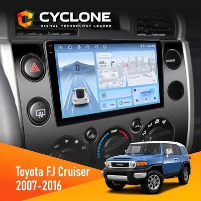 Штатна магнітола Toyota FJ Cruiser 2007-2016 Cyclone C9-012 4x64 DSP 4G НФ-00008053 фото