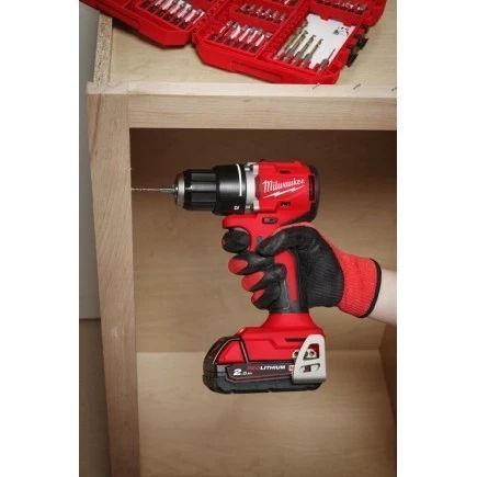 Дриль-шурупокрут акумуляторний безщітковий MILWAUKEE M18 BLDDRC-202С (60 Нм) (ЗП+2акк.Х2А&middot;год + кейс) 4933492833 фото