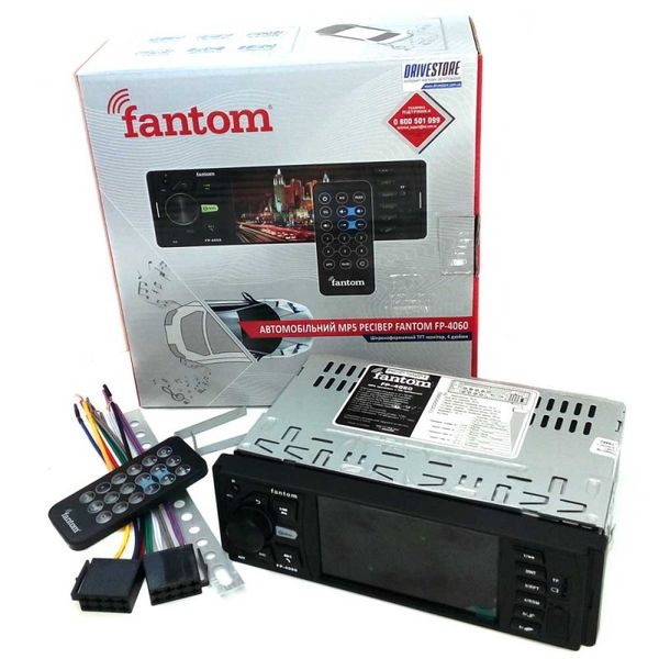 Автомагнитола Fantom FP-4060 FP-4060 Black/Green фото