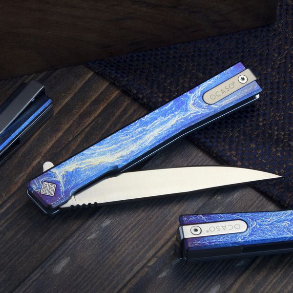 Ніж Ocaso "Solstice", Anodized titanium, Satin 10DBS фото
