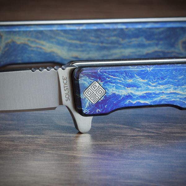 Ніж Ocaso "Solstice", Anodized titanium, Satin 10DBS фото