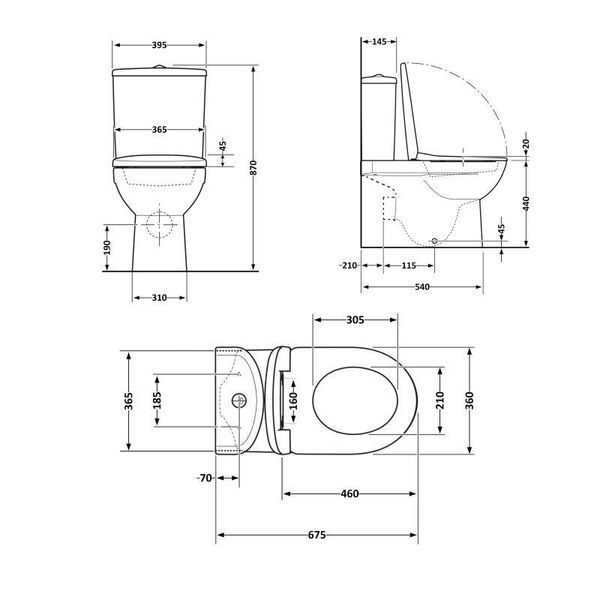 Унітаз-компакт Qtap Scorpio безободковий Ultra Quiet з сидінням Soft-close QT14226088AW SD00050897 фото