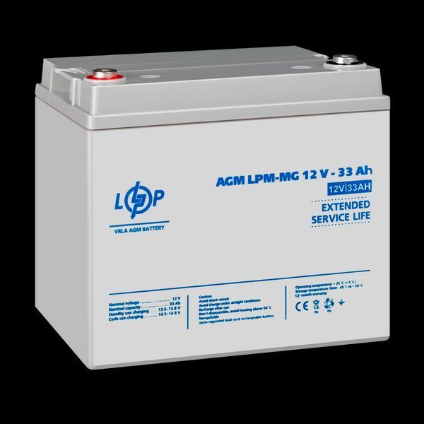 Акумулятор мультигелевий LPM-MG 12V - 33 Ah 6558(log) фото