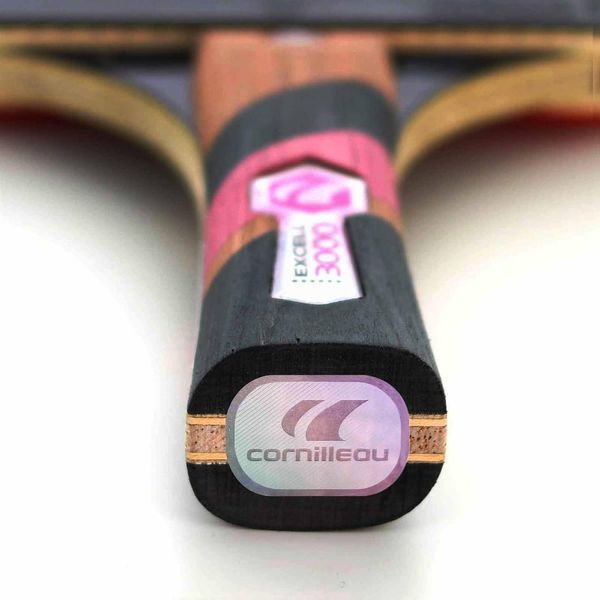 Ракетка для настільного тенісу Cornilleau EXCELL CARBON 3000, чорно-червона 3222764130008 фото