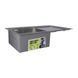Мийка для кухні інтегрована Lidz Handmade H7849R крило праворуч (LDH7849BRUR45591) Brushed Steel 3,0/1,0 мм SD00051715 фото 3