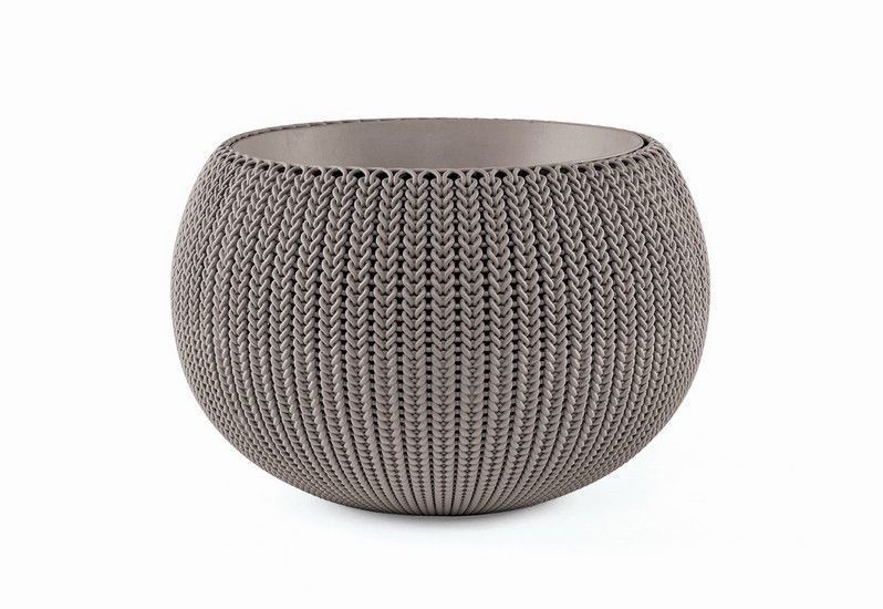 Підвісний горщик з кашпо для квітів Keter 9,4 л. Cozies M, коричневий 7290106932470 фото