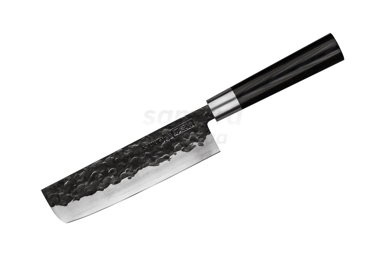 Ніж кухонний овочевий Накірі, 168 мм, Samura Blacksmith (SBL-0043)