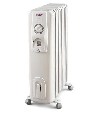 Обігрівач оливний TESY CC 3012 E05 R, 32м2, 3000Вт, мех. упр-ння, 12 секцій, білий 301763 фото