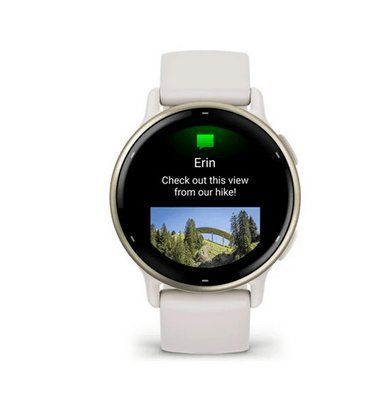 Фітнес-годинник Garmin Vivoactive 5 Cream Gold Ivory із силіконовим ремінцем 010-02862-11 010-02862-11 фото