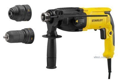 Перфоратор мережевий SDS+ STANLEY : з змінним патроном P= 800 Вт. J= 3,4 Дж. 3 режими SHR264K SHR264K фото