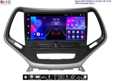 Штатна магнітола QLine 1023P11-J-22-811 10" 2/32 JEEP Cherokee 2014+ 33475-car фото