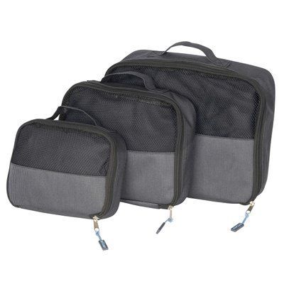 Набір органайзерів дорожніх Bo-Camp Travel Pack Cube 3 pc Anthracite (7504370) DAS302129 фото