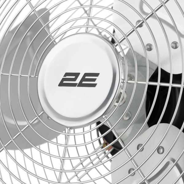 Вентилятор підлоговий 2E PowerWind 35C професійний 35см 65Вт кнопки двигун мідь 100% срібний 2E-IF35C 2E-IF35C фото