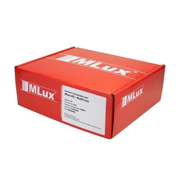 Комплект ламп MLux LED - BLACK Line H1, 55 Вт, 5000&deg;К (2 шт.) 114413364 114413364 фото