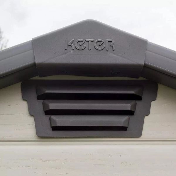 Садовий пластиковий будиночок Keter MANOR 4х6S, бежевий 7290106936980 фото