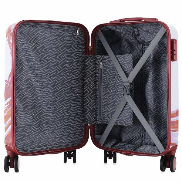 Валіза Semi Line 20" (S) White/Red Print (T5654-1) DAS302888 фото