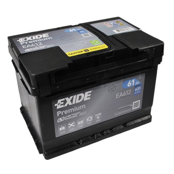 Автомобильный Аккумулятор EXIDE Premium Carbon Boost 6СТ-61Ah АзЕ 600A (EN) EA612 (76101) СТ-00118749 фото