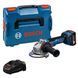 Акумуляторна бещіткова кутова шліфмашина Bosch GWS 18V-11 S + (1x акумулятора GBA 18V 5.0Ah + Професійний шкидкозарядний пристрій 06019N4003 фото 1