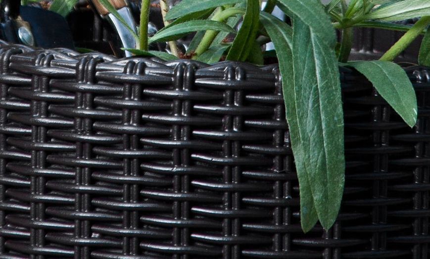 Горщик для квітів Keter Cylinder Planter Small, 7 л, сірий 7290103668204 фото