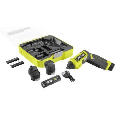 Викрутка акумуляторна Ryobi USB Lithium RSD4-120TA2 4В 1х2А&middot;год 5Нм 200об&middot;хв 2 насадки 10 біт 0.31кг кейс 5133 5133006211 фото