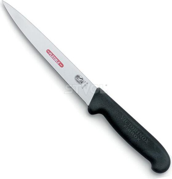 Ніж кухонний філейний Victorinox Fibrox 18 см, чорний