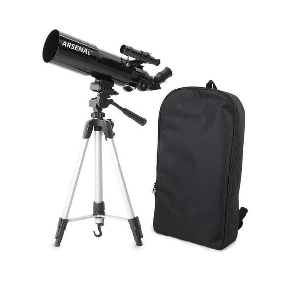 Телескоп Arsenal Travel 80/400 з рюкзаком і адаптером для смартфона, рефрактор (22030AR) 22030AR фото