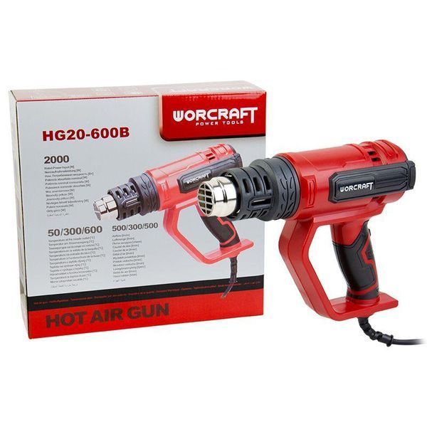 Фен промисловий WORCRAFT HG20-600B 13262W фото