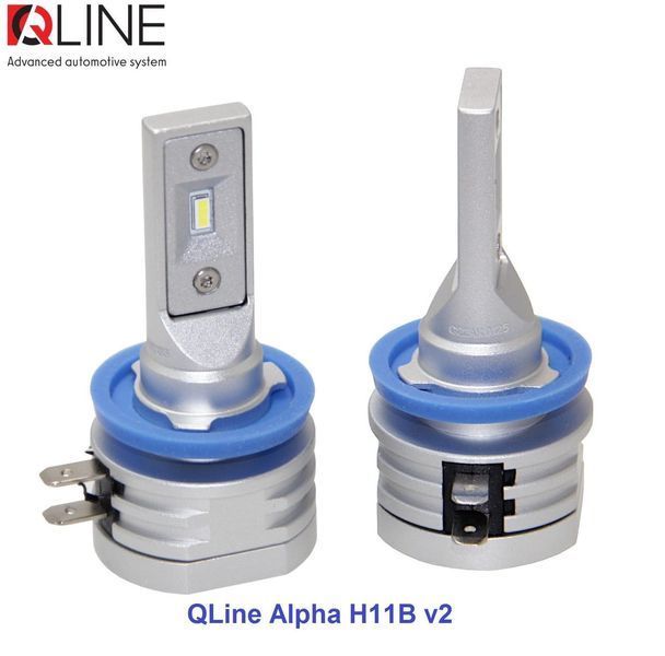 Лампи світлодіодні Qline Alpha H11Bv2 6000K (2шт) 34530-car фото