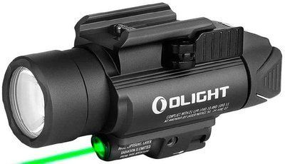 Ліхтар із ЛЦВ Olight Baldr Pro Black. Зелений ЛЦВ 2370.31.47 фото