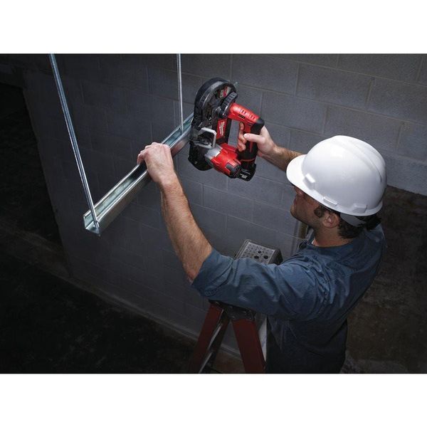 Пила стрічкова акумуляторна MILWAUKEE, M12 BS-402C (зарядний пристрій С12 С, 2 акумулятори М12 В4 4Ач, полотно, кейс) 4933441805 фото
