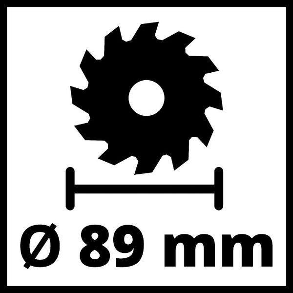 Міні-пила циркулярна акумуляторна Einhell TE-CS 18/89 Li - Solo (4331100) 4331100 фото