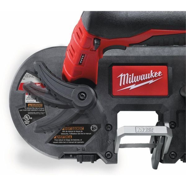 Пила стрічкова акумуляторна MILWAUKEE, M12 BS-402C (зарядний пристрій С12 С, 2 акумулятори М12 В4 4Ач, полотно, кейс) 4933441805 фото