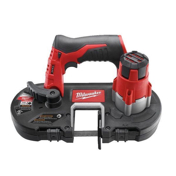 Пила стрічкова акумуляторна MILWAUKEE, M12 BS-402C (зарядний пристрій С12 С, 2 акумулятори М12 В4 4Ач, полотно, кейс) 4933441805 фото
