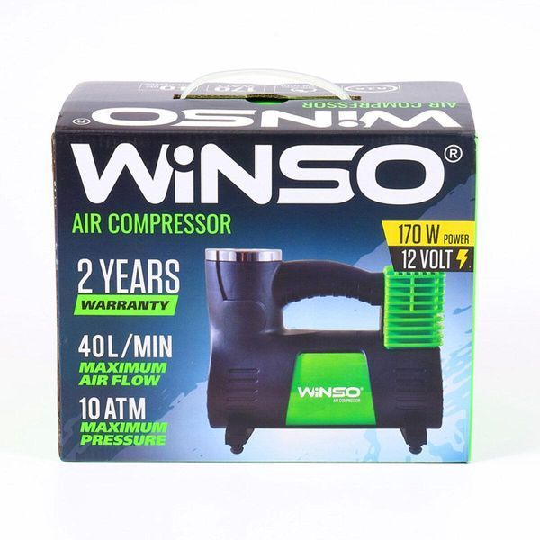 Компресор автомобільний WINSO 133000 10 АТМ 40 Л/ХВ 170 ВТ 133000(L) фото