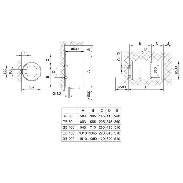 Бойлер Tiki Comfort U 150V9 (GBU 150 C6) 700184 700184 фото