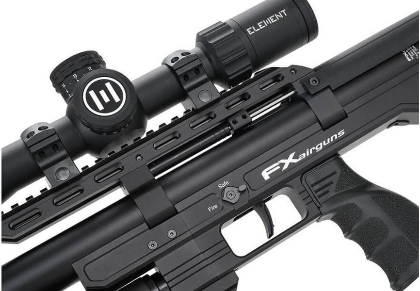 Пневматична редукторна гвинтівка FX Airgun Leopard Black Sniper Bottle .177 кал LEO-450306-005-00 фото