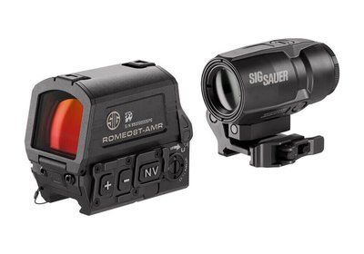 Комплект Sig Optics коллиматор ROMEO8T-AMR 1X40 і магніфер JULIET3T-AMR 3X22MM SORJ8T101 фото