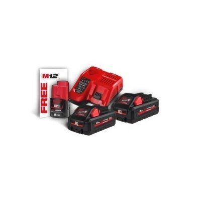 Енергокомплект MILWAUKEE M18 HNRG-302 (ЗП M12-18FC+2акк.Х3А HВ3)+ подарунок акумулятор M12 B2 4933471071 фото