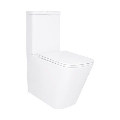 Унітаз підлоговий Qtap Tern Ultra Quiet безобідковий з сидінням Soft-Close QT17226003AW White SD00051948 фото
