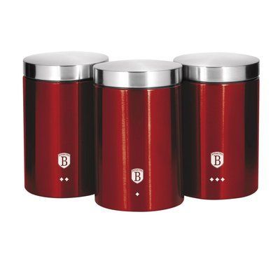 Набір контейнерів Berlinger Haus Metallic Line Burgundy Edition (BH-1343) BH-1343 фото