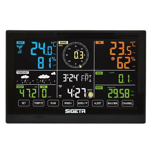 Метеостанція SIGETA SmartMeteo Pro 7-in-1 Wi-Fi 65031 фото