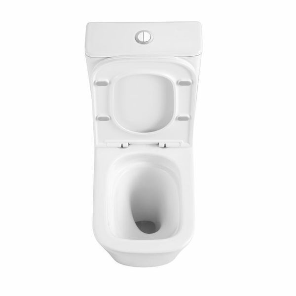 Унітаз підлоговий Qtap Tern Ultra Quiet безобідковий з сидінням Soft-Close QT17226003AW White SD00051948 фото