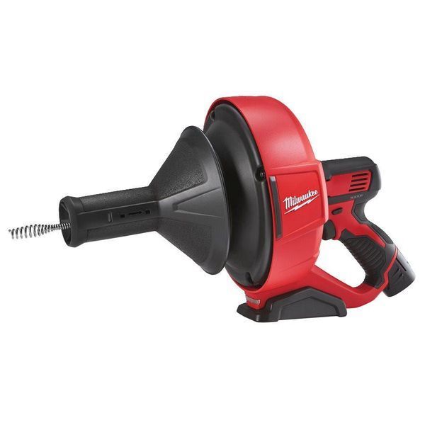 Машина прочистна акумуляторна MILWAUKEE, M12 BDC6-202C, трос 6м (зарядний пристрій С12 С , 2 акумулятори М12 В2 2Аг, відро, карт 4933451635 фото